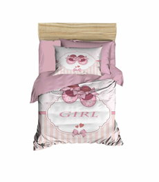L'essentiel linge de maison Juego de funda nórdica PH18 Polvo, Blanco y Rosa